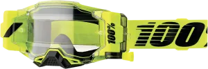 100% Armega Forecast Goggles - Nuclear Citrus - Clear 50006-00002