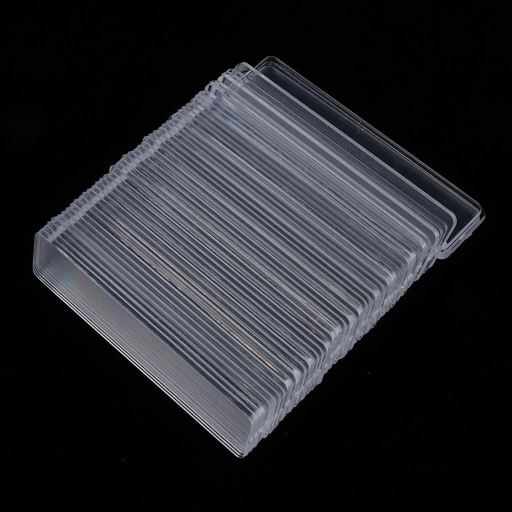 100pcs False Nail Art Board Tips Stick Acrylic Display Stand Rack - Clear