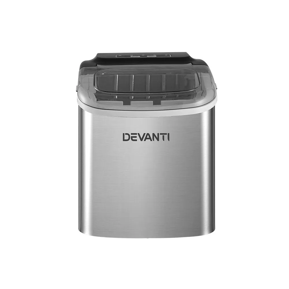 12kg Countertop Ice Maker 2 Sizes Self-Cleaning - Devanti