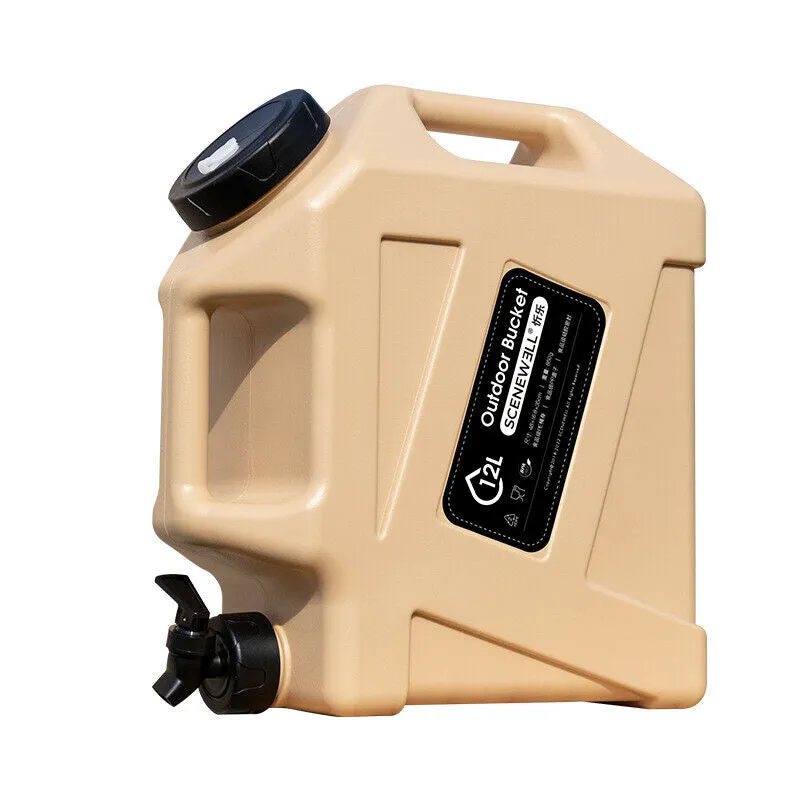 12l Capacity Portable Water Storage Container for Outdoor Camping Caravan
