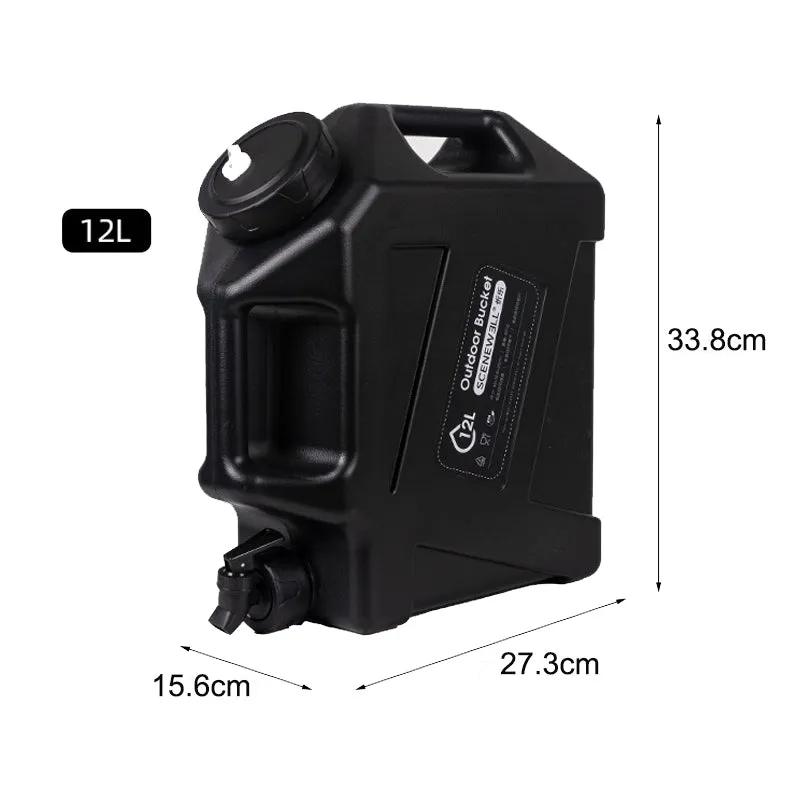 12l Capacity Portable Water Storage Container for Outdoor Camping Caravan