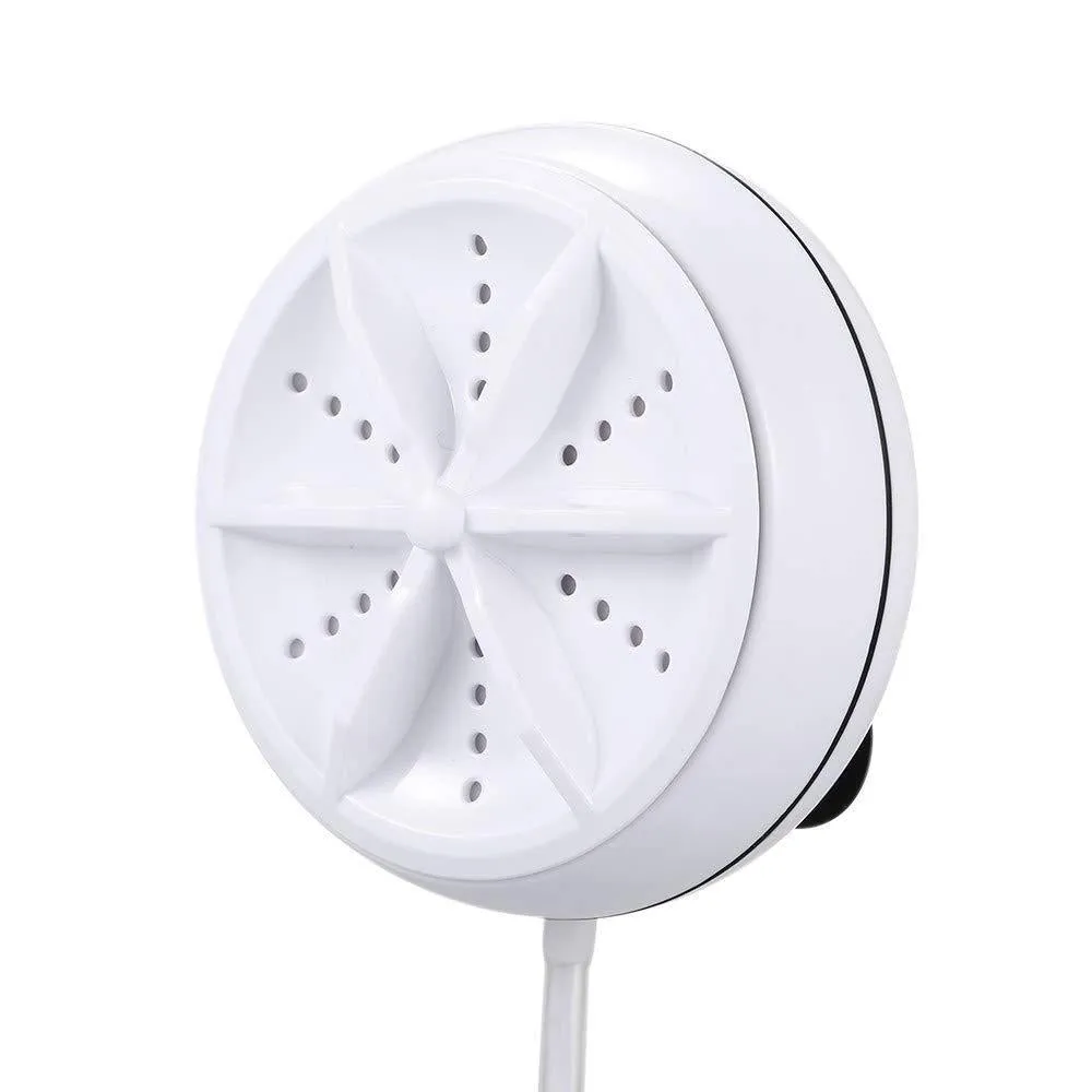 2 In 1 Mini Washing Machine Portable Rotating Ultrasonic Turbine Washer