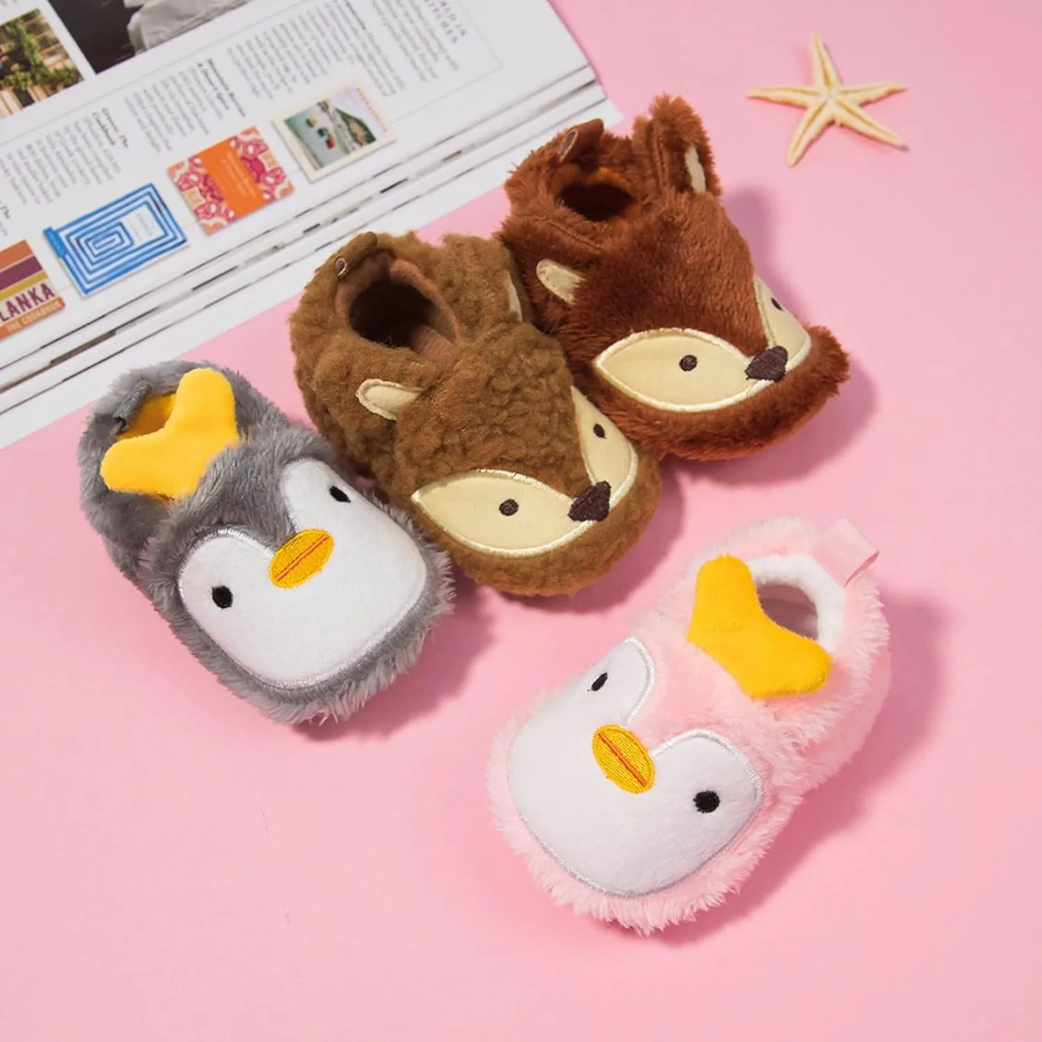 4 Month Booties Warm Winter Baby Shoes Cute Shape Christmas Baby Shoes Baby Soft Sole Infant Baby Winter Bunting