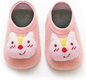 Baby Anti-Slip Breathable Slippers Unisex Infant Soft Sole 3D Cartoon Bunny Crib Shes Walking Comfortable Shoes