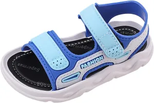 Baby Boy Unisex Sandals for Infant/Toddlers Summer Outdoor Shoes Athletic Non-Slip Soft Sole Shoes (Blue, 1 Big Kids)
