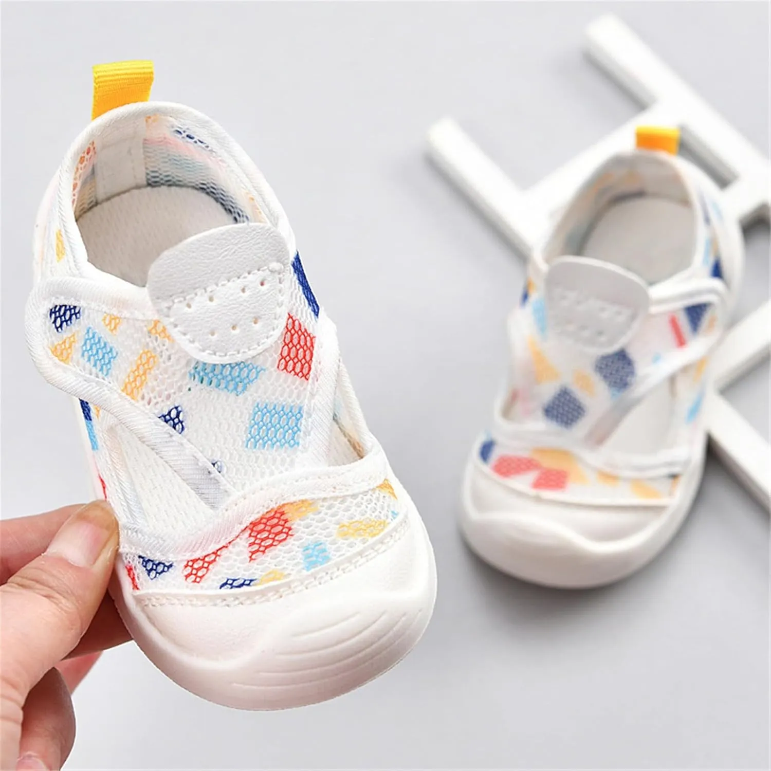 Baby Boys Girls Mesh Breathable Sandals Infant Closed Toe Soft Bottom Sneaker Summer Casual Shoes