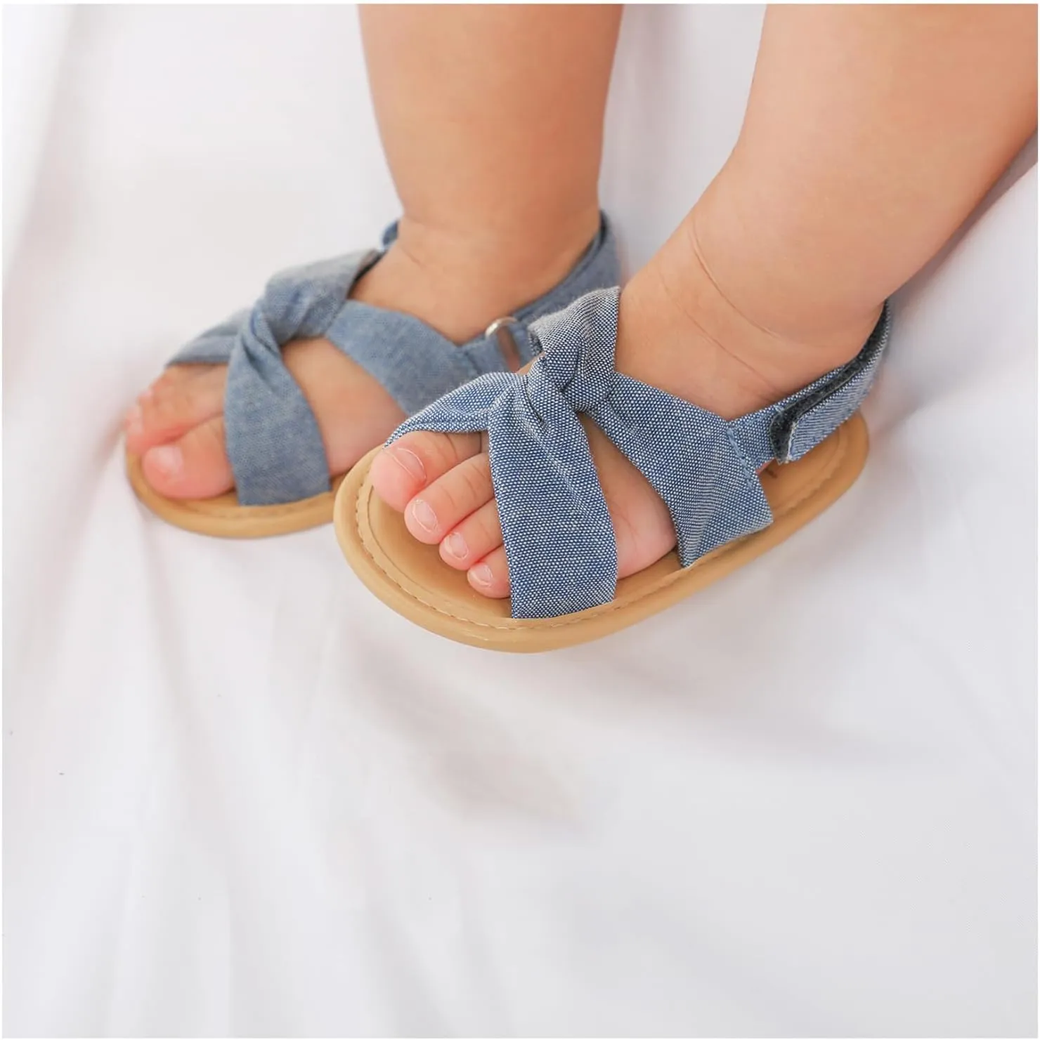 Baby Boys Girls Sandals Soft Sole Summer Infant Flat Shoes Beach Sandal Newborn Crib Shoes First Walkers