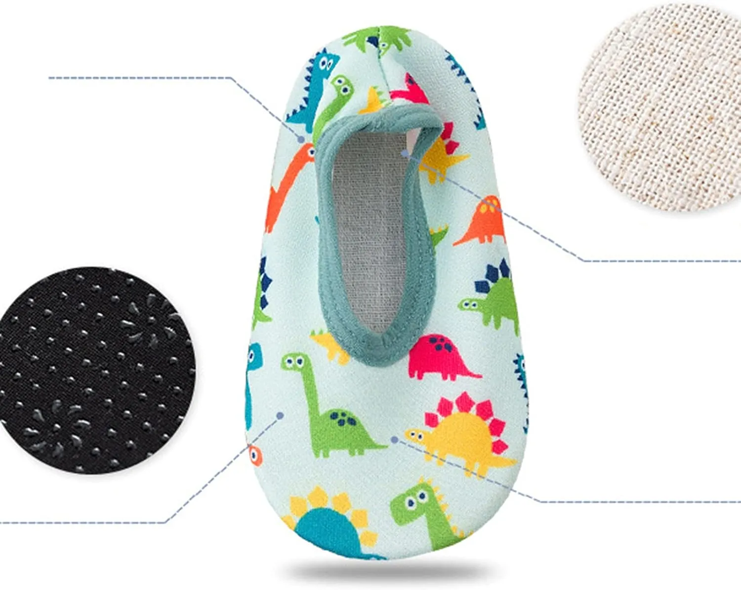 Baby Boys Girls Swim Water Shoes Non-Slip Barefoot Socks for Toddler Kids Beach Pool Outdoor Sports Walking Shoes
