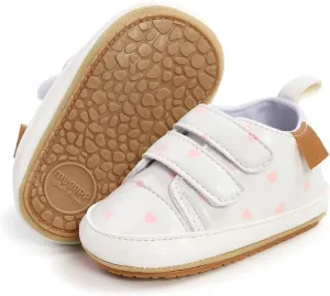 Baby Girls Boys Shoes Soft Anti-Slip Sole Newborn First Walkers High Top Canvas Denim Unisex Infant Sneaker
