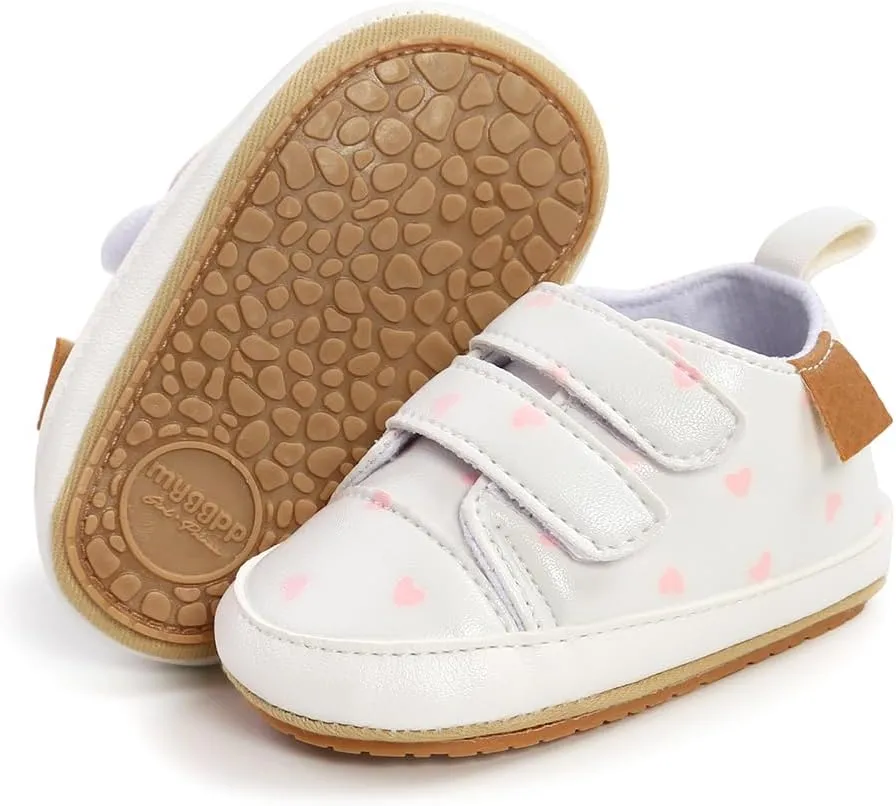 Baby Girls Boys Shoes Soft Anti-Slip Sole Newborn First Walkers High Top Canvas Denim Unisex Infant Sneaker