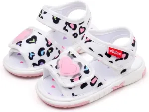 Baby Girls Squeaky Leopard Sandals Infant Premium Rubber Sole Closed-Toe Non-Slip Shoes Toddler Girl Soft First Walkers Shoes