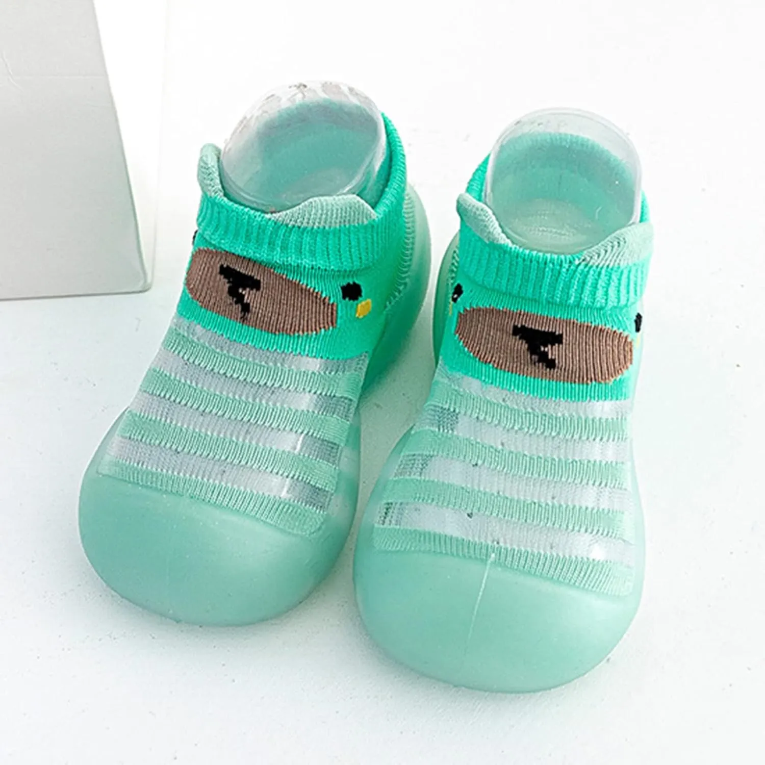 Baby Infant Boys Girls Animal Prints Cartoon Shoes Toddler Breathable Mesh The Floor Non Slip Little Boys Shoes