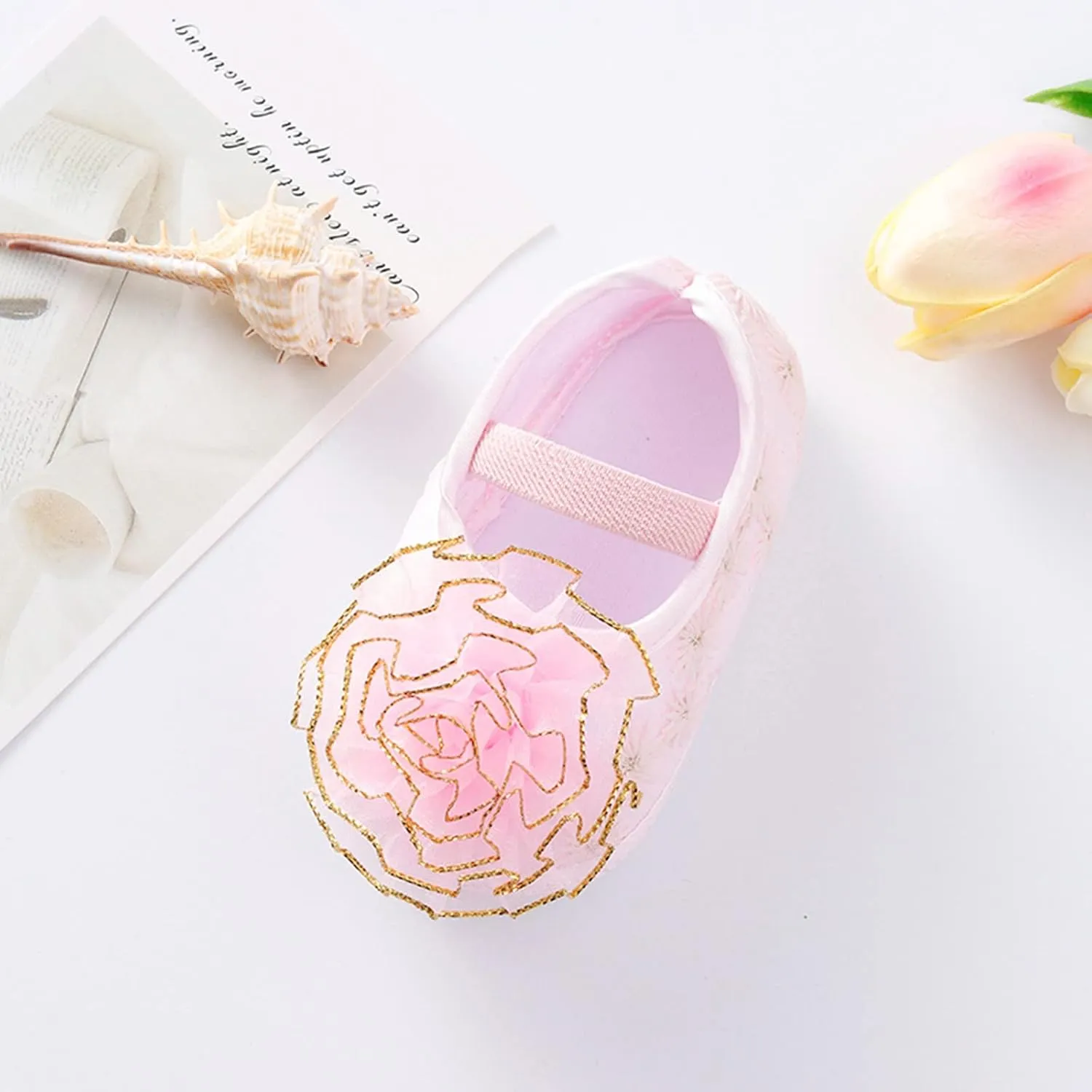 Baby Shoes Girl 12-18 Months Walking Shoes Shoes Child Cute Flowers Toddler Soft Little Sole Princess Shoes Baby Toddler Walking Shoes