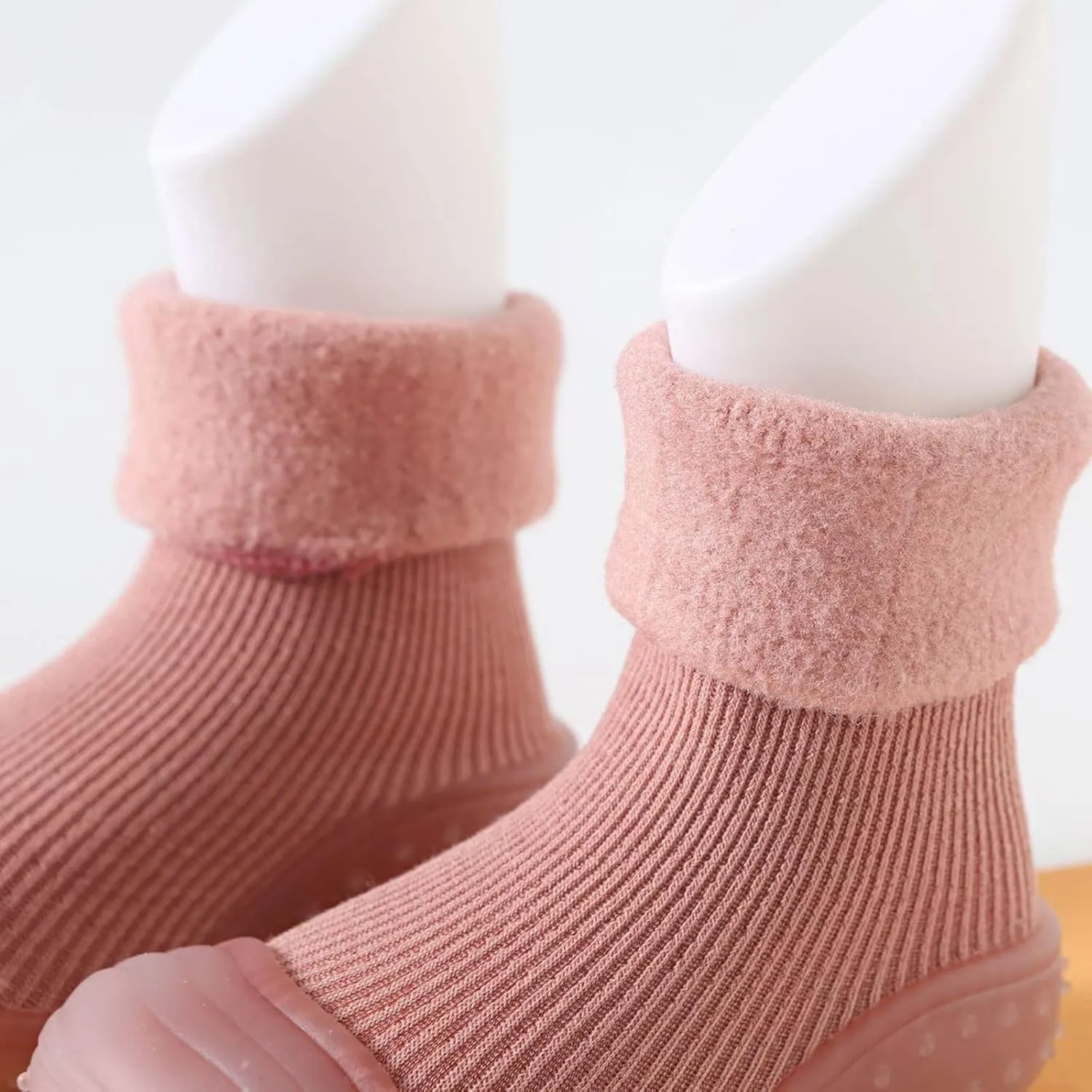 Baby Socks Shoes Soft Soles Spring and Winter Walking Early Education Baby Snow Shoes Socks Solid Color 6c Girls Shoes