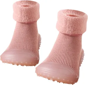 Baby Socks Shoes Soft Soles Spring and Winter Walking Early Education Baby Snow Shoes Socks Solid Color 6c Girls Shoes