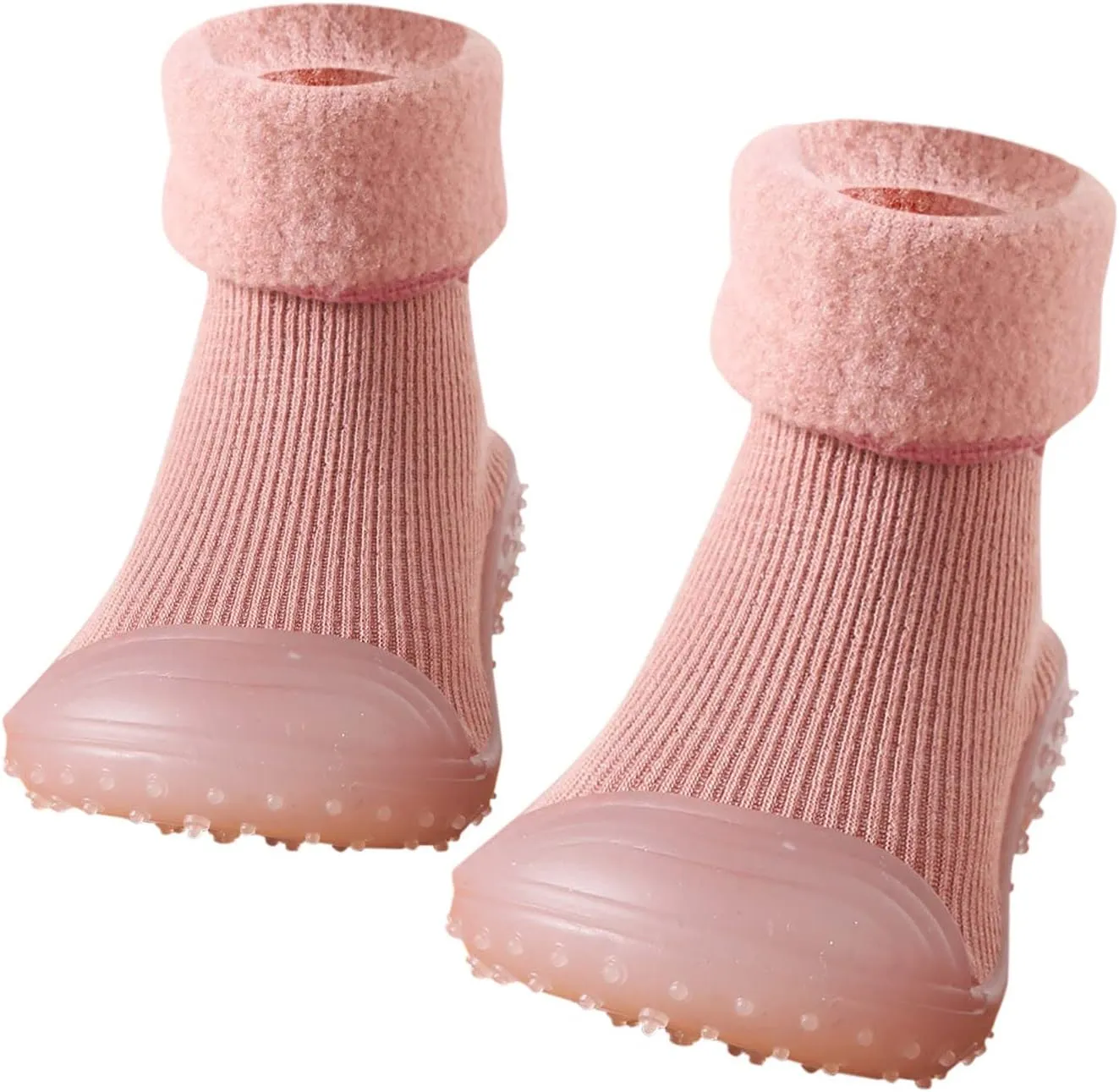 Baby Socks Shoes Soft Soles Spring and Winter Walking Early Education Baby Snow Shoes Socks Solid Color 6c Girls Shoes