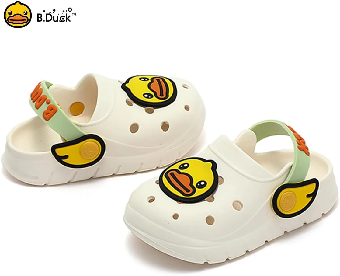 B.Duck Little Kids Toddler Clogs Garden Shoes Boys Girls Cartoon Dinosaur Slides Non-Slip Pool Sandals