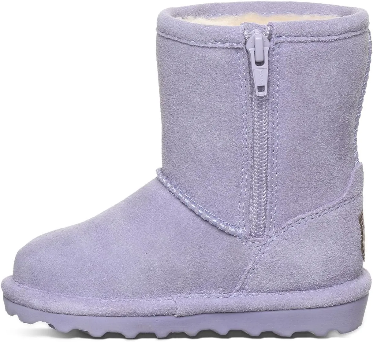 BEARPAW Elle Toddler Multiple Colors | Toddler's Boot Classic Suede with Zipper | Kid's Slip On Boot | Comfortable Winter Boot