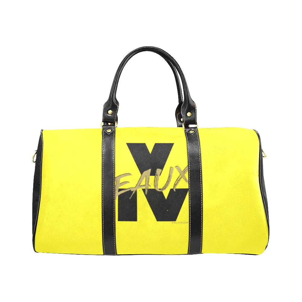 BLACK/GOLD V EAUX IV LARGE TRAVEL BAGS