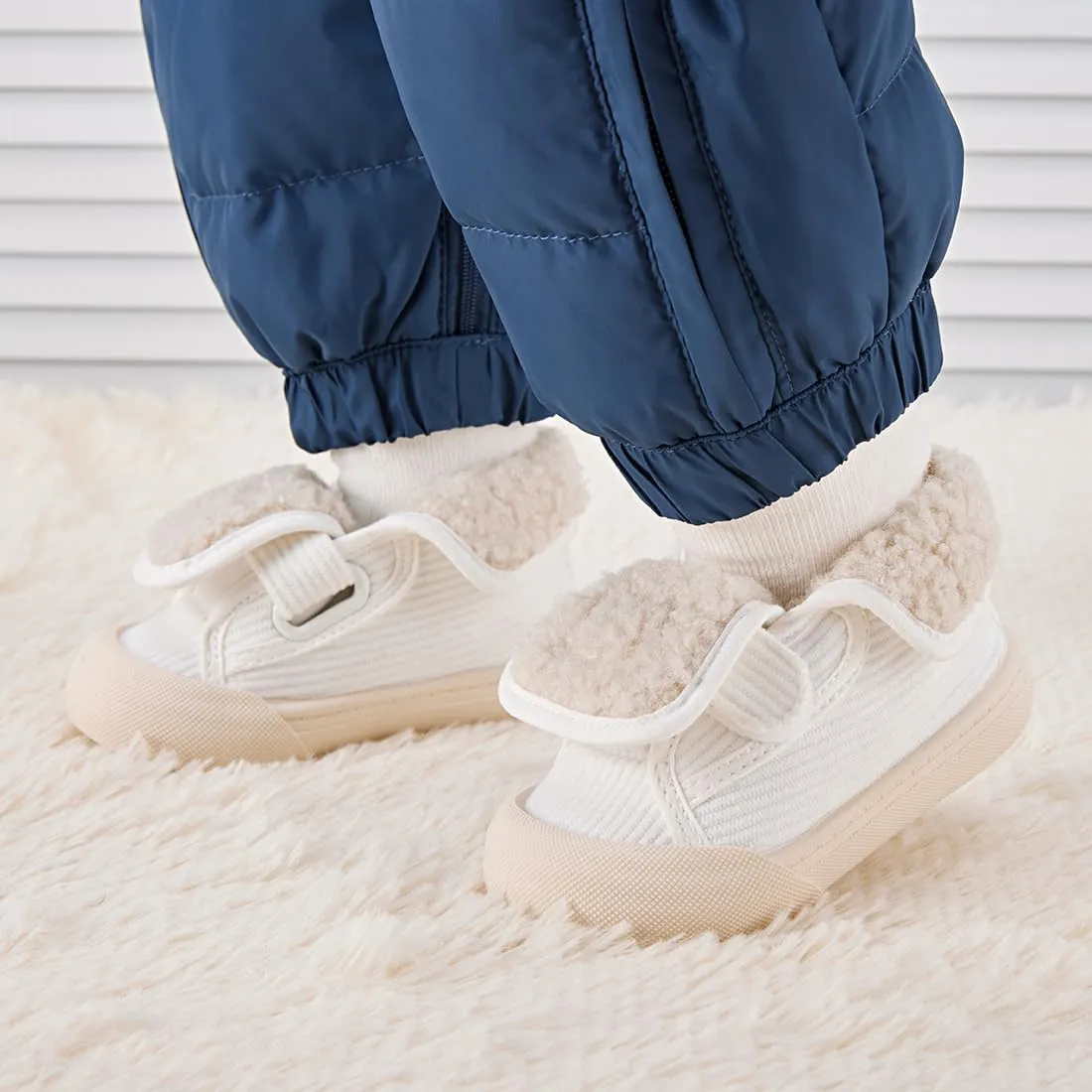BMCiTYBM Toddler Baby Winter Snow Boots Boy Girl Faux Fur Warm Non Slip First Walking Infant Shoes