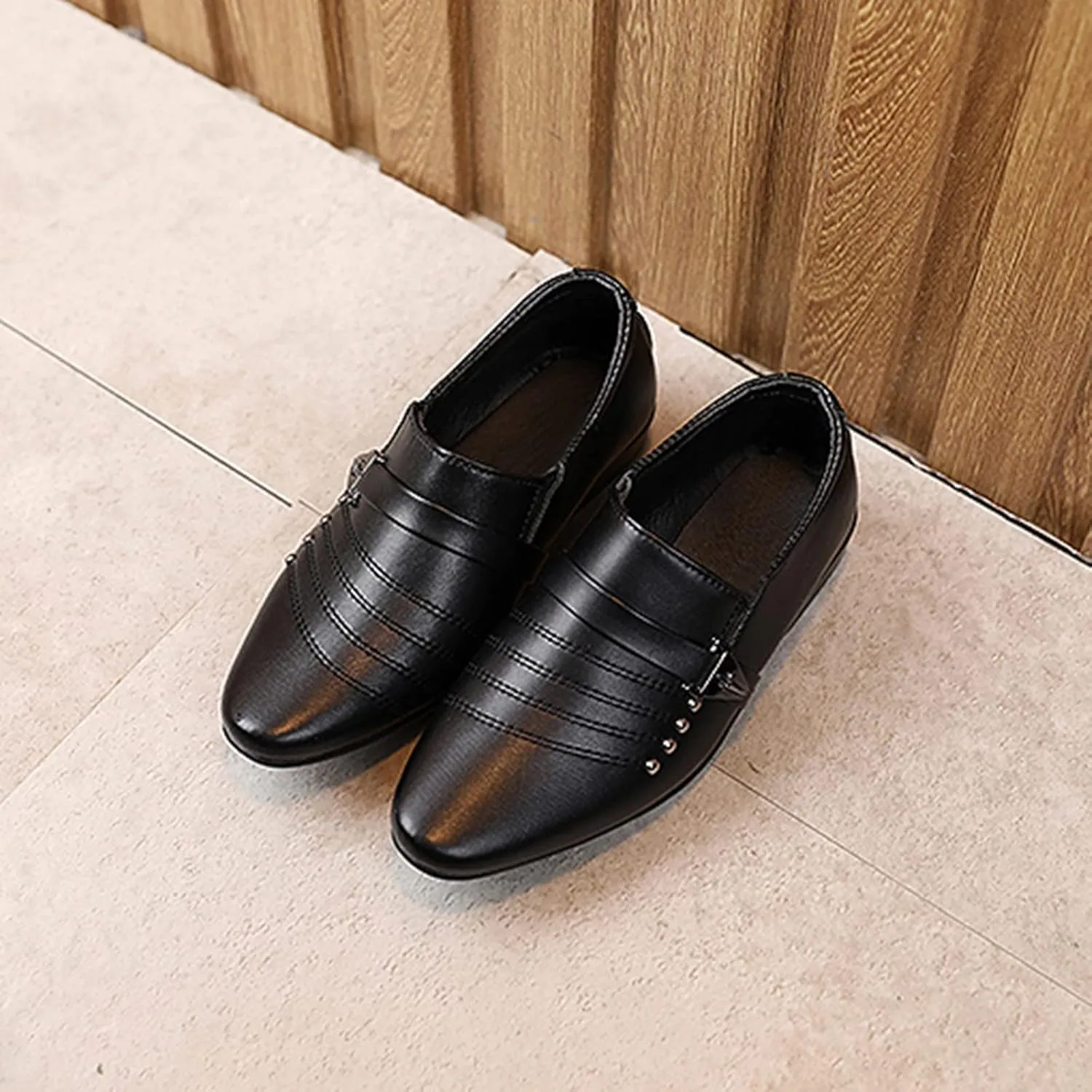 Boys Toddler Leather Baby Student British Casual Perform Shoes Children Style Boy's shoes Carver Cork Sandals
