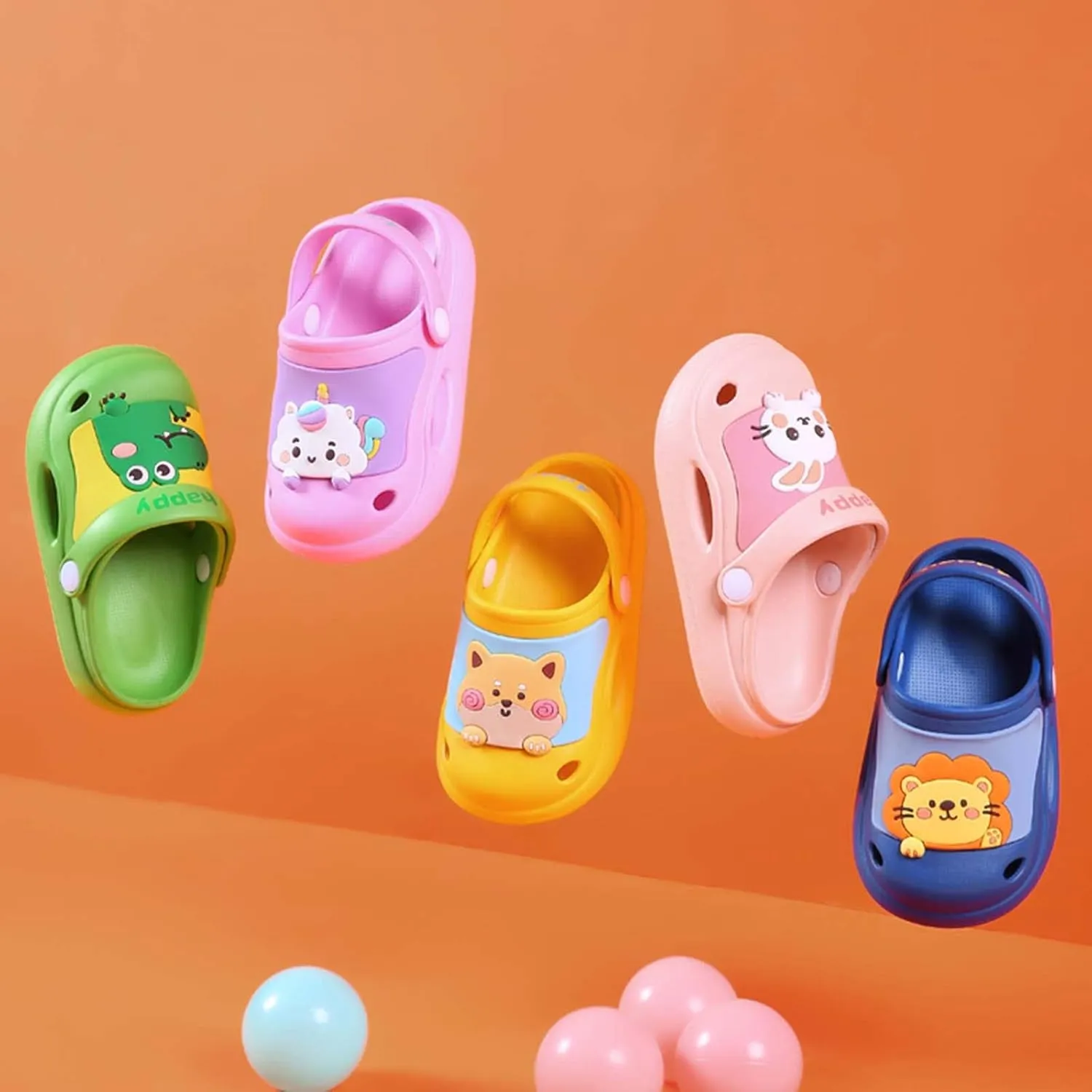 CERYTHRINA Toddler Kids Garden Clogs Shoes Cute Cartoon Summer Slippers Sandals for Boys Girls