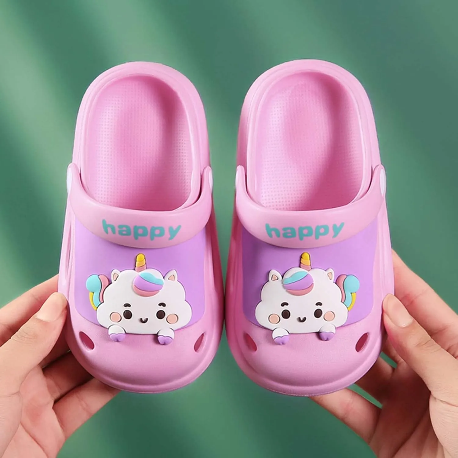 CERYTHRINA Toddler Kids Garden Clogs Shoes Cute Cartoon Summer Slippers Sandals for Boys Girls