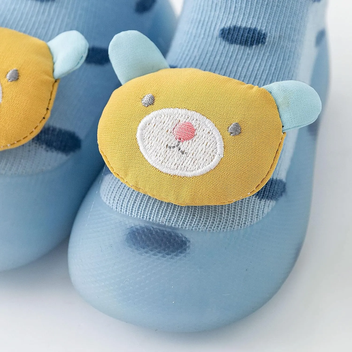 Children Infant Infant Shoes Spring and Summer Boys and Girls Socks Shoes Soft Soles Non Slip Polka Dots Cartoon Rabbit and Bear Patterns Tennis Shoes Boys