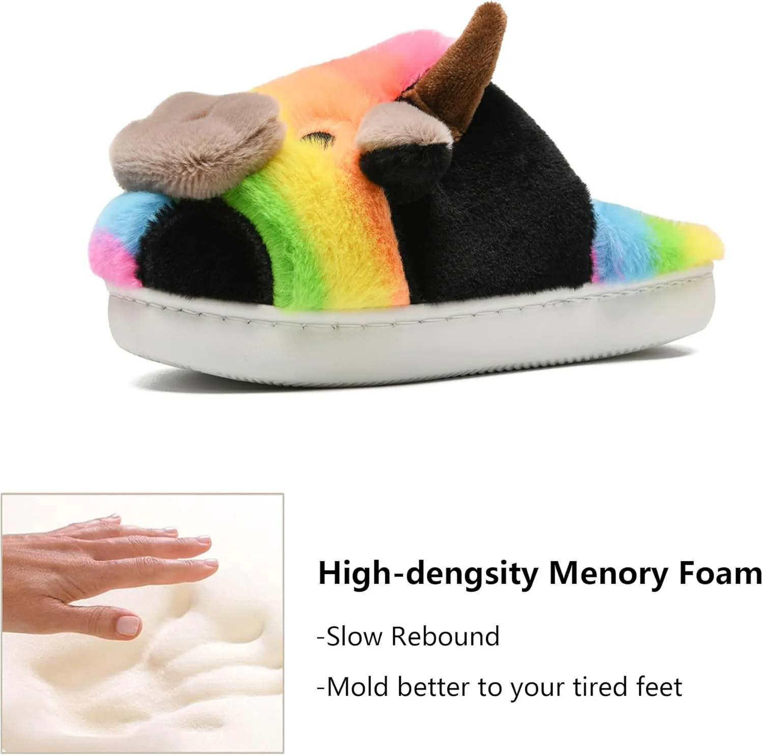 Cow Slippers Toddler Slippers Kids Slippers Boys Girls Soft Non-Slip slippers Memory Foam Toddler House Shoes Kawaii Bedroom Pillow Cloud Slippers for kids