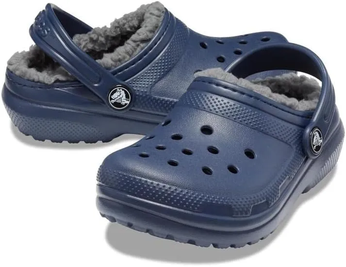 Crocs Kids Classic Lined Clogs for Toddlers - Synthetic Upper & Lining - Synthetic Outsole & Insole