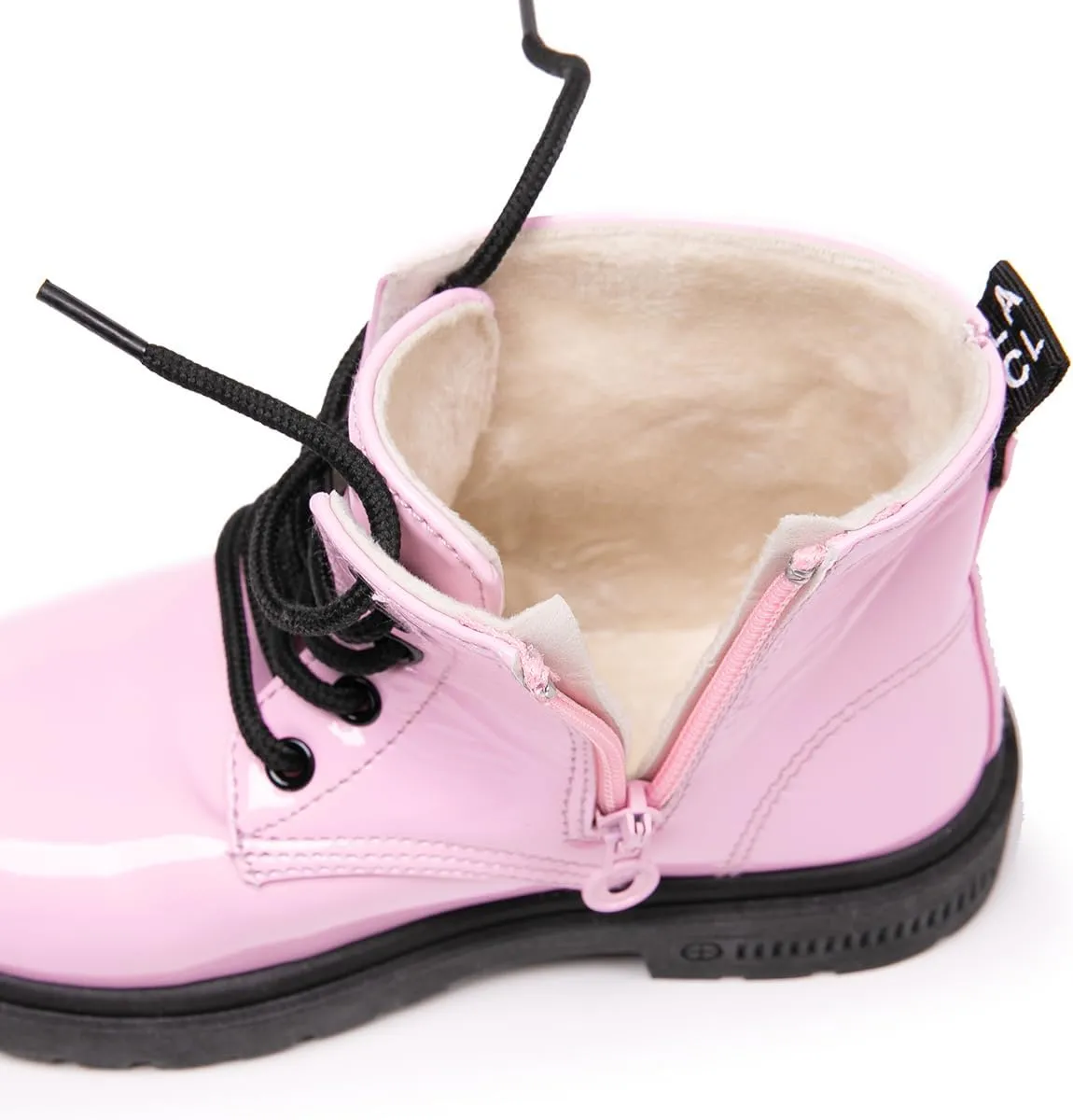 Daclay Kids Boots Children Boys and Girls Candy-Colored Waterproof and Velvet Boots
