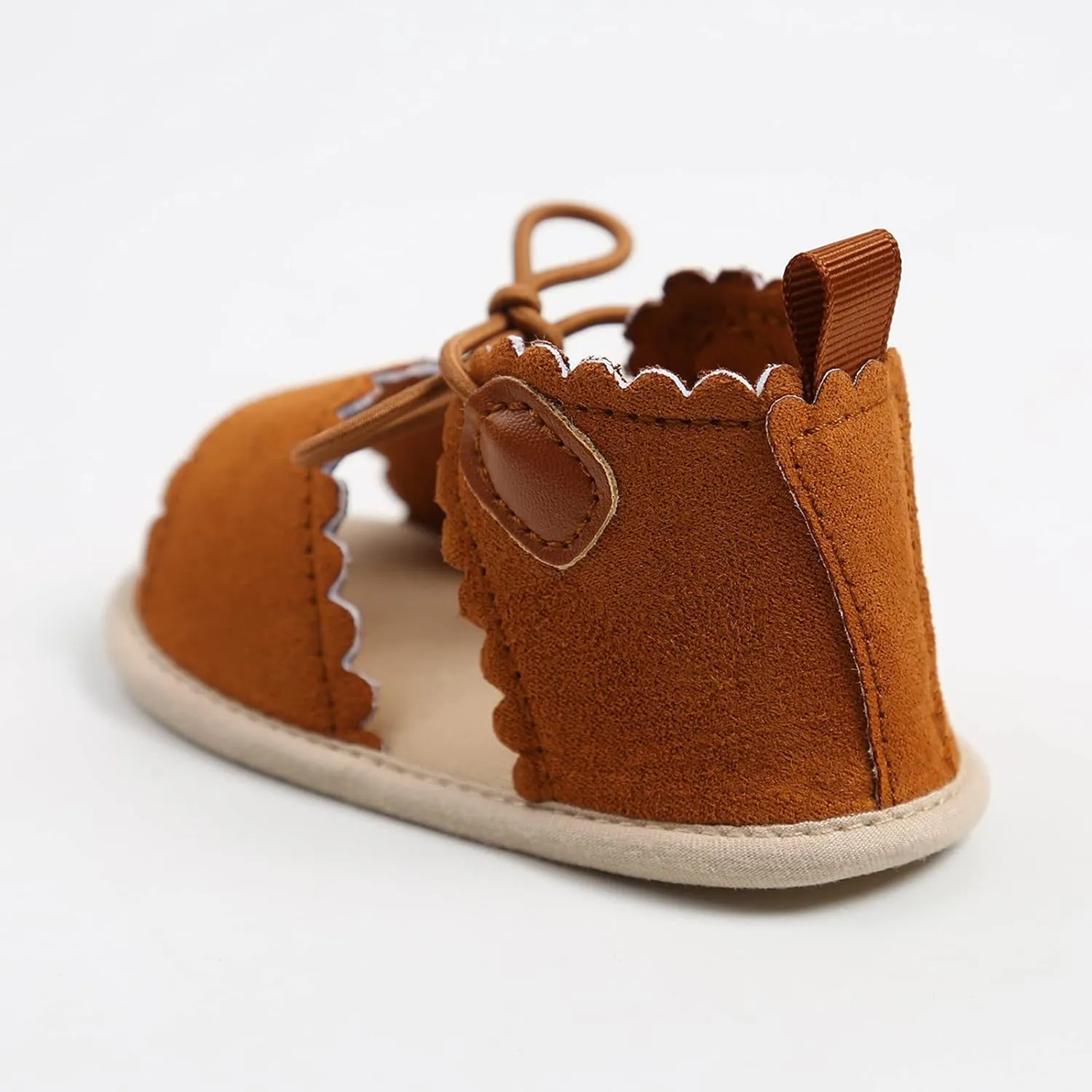Dots Lace-ups Flat Walking Rubber Sandals Soft Sole Shoes Non-Slip Baby Girls Baby Shoes Little Girls Slides
