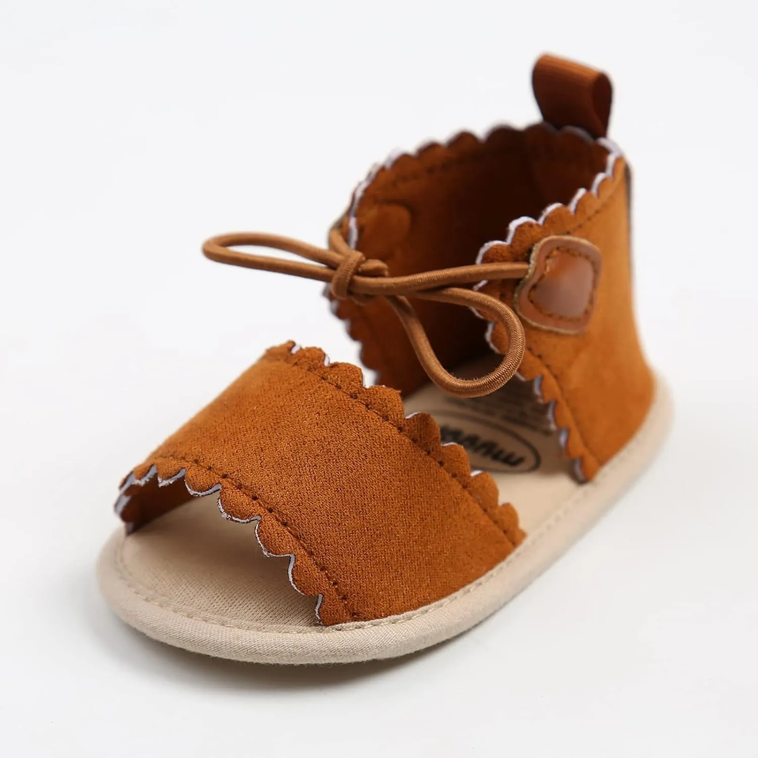 Dots Lace-ups Flat Walking Rubber Sandals Soft Sole Shoes Non-Slip Baby Girls Baby Shoes Little Girls Slides