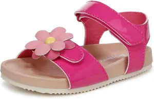 Dr. Scholl's Infant Girls Islander Toddler Sandal Hot Pink Smooth