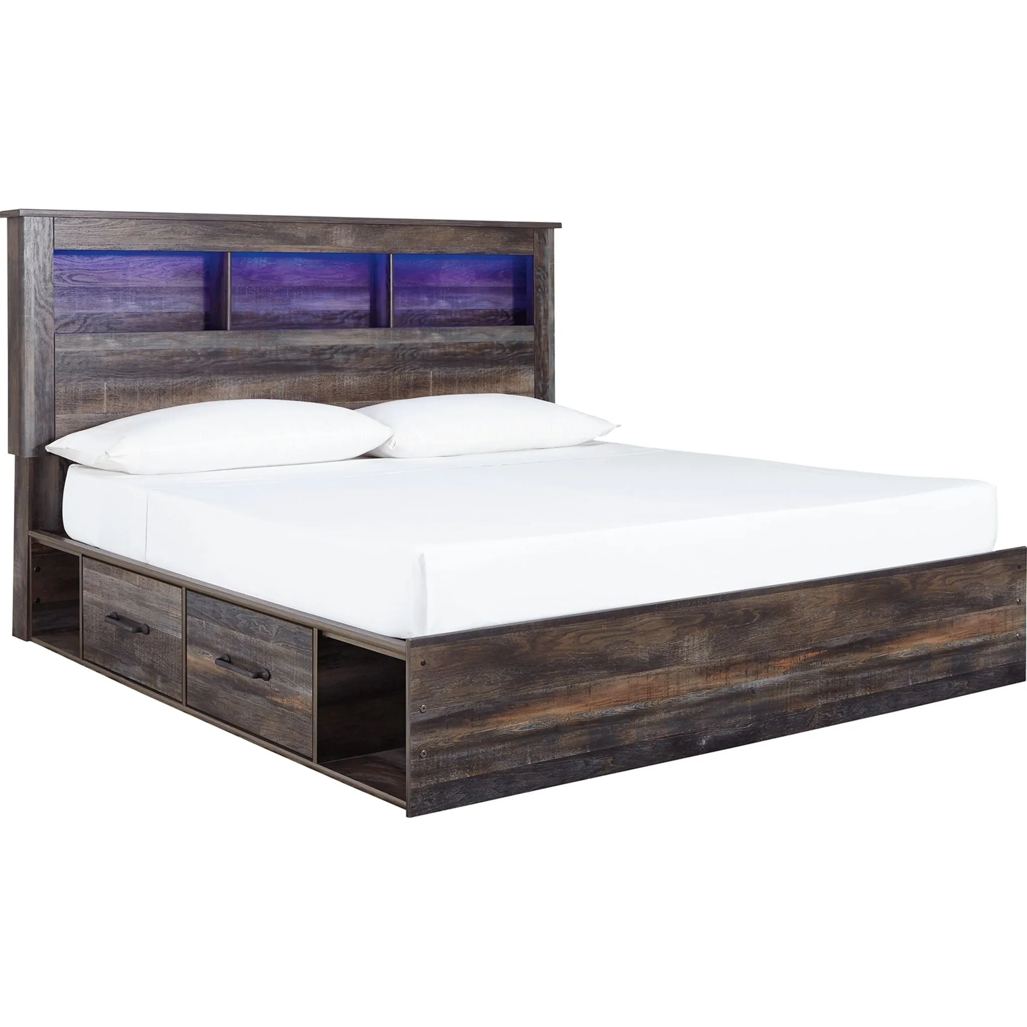 Drystan Bookcase Bed with 2 Drawer Storage