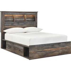 Drystan Full Bookcase Bed with 4 Drawer Storage