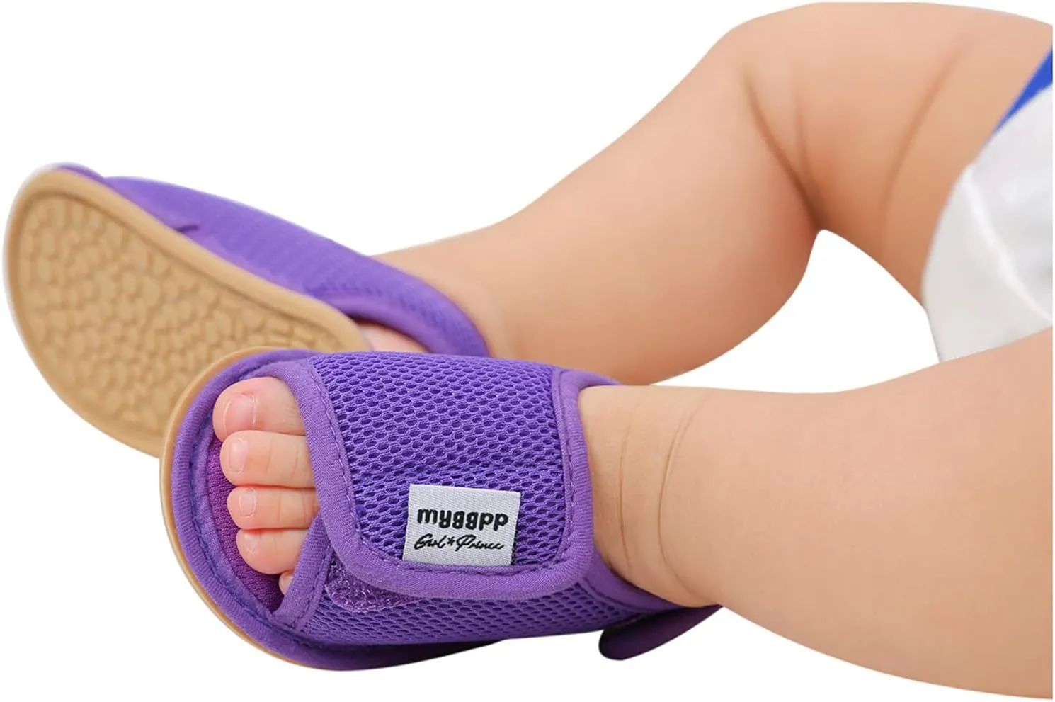 EnJoCho Cute Baby Girls Rubber Mesh Non-Slip Boys Sandals Flat Shoes Shoes Soft Sole Walking Baby Lightwight Shoes (Purple, 11-6M)