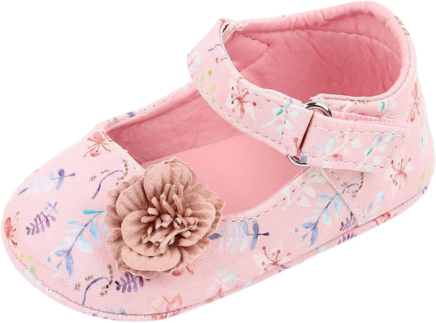 EnJoCho Cute Sole Non-Slip Flat Rubber Walking Soft Boys Baby Summer Girls Shoes Sandals Baby Lightwight Shoes (Pink, 6-12 Months)