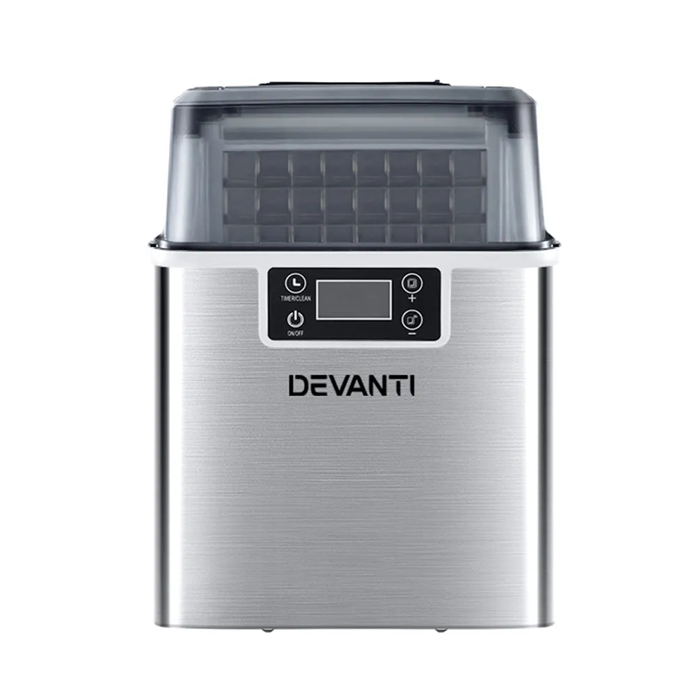 Fast Production Countertop Ice Maker, 24 Cubes/ Cycle, Devanti