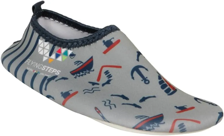 Flyingsteps Toddler Kids Water Shoes for Boys Girls, Quick-Dry Aqua Socks for Beach Pool Sandal