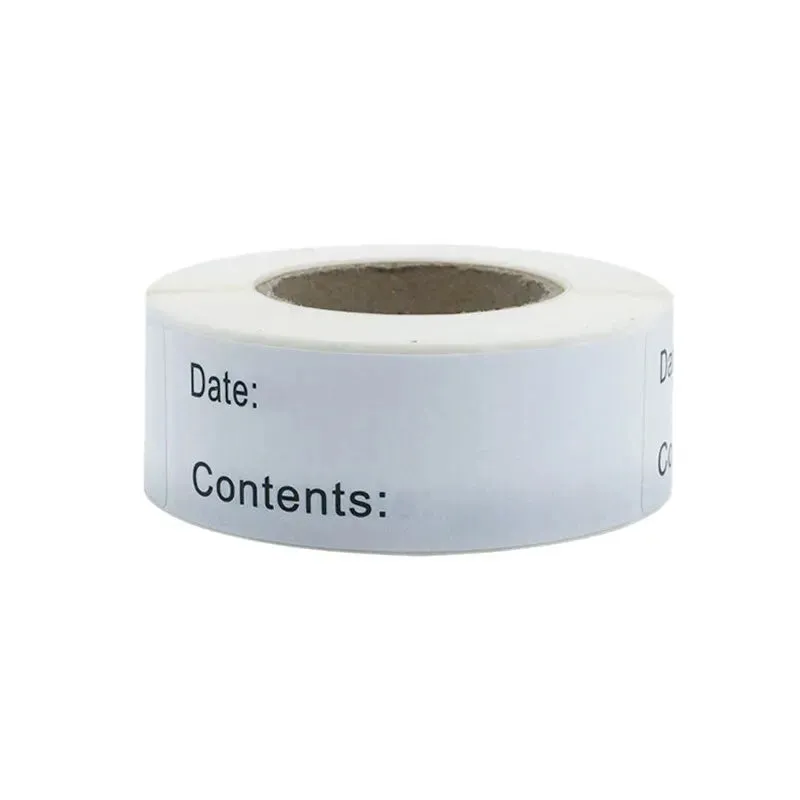 Food Storage Date Labels 1 Roll of Stickers for Kitchen Packaging Condiments and More