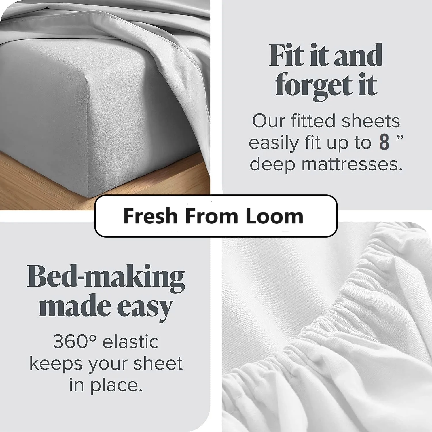 FRESH FROM LOOM Glace Cotton Wrinkle Free Soft Hypoallergenic Elastic Fitted Bed Sheet | Cartoon Printed Bedsheets for Kids with 1 Pillow (Size - 36 x 78 Inches (Fits up to 8 Inch) | Fish/Blue)