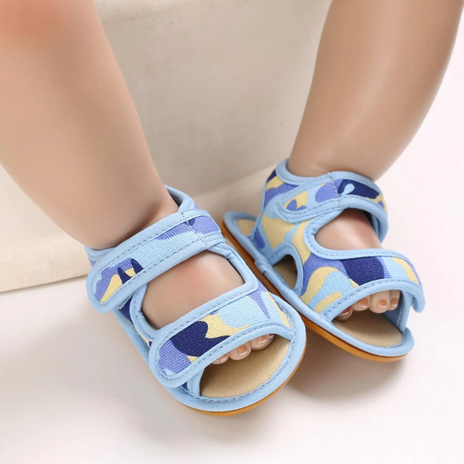 Girls Boys Baby Flat Rubber Walking Sole Prewalker Sandals Soft Non-Slip Baby Shoes Toddler Boys Dress Shoes