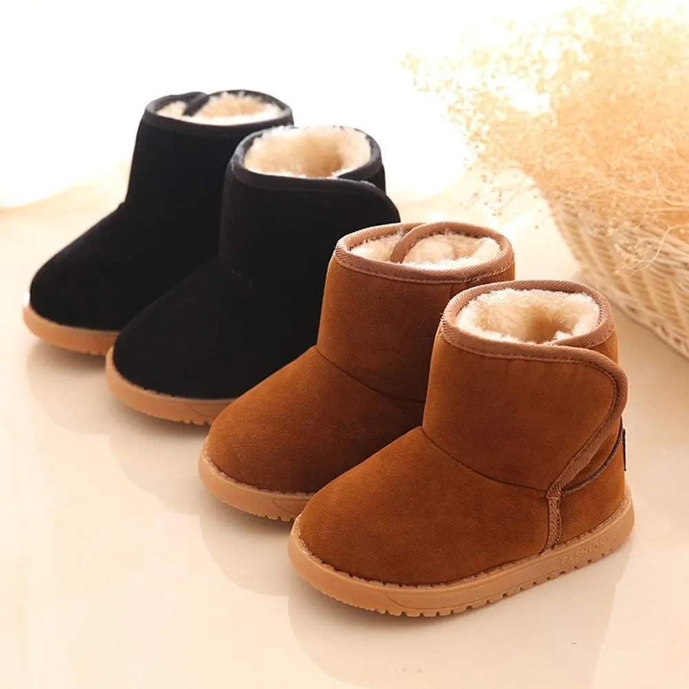 Girls Boys Warm Winter Boots Kids Outdoor Snow Boots(Toddler/Little Kid)