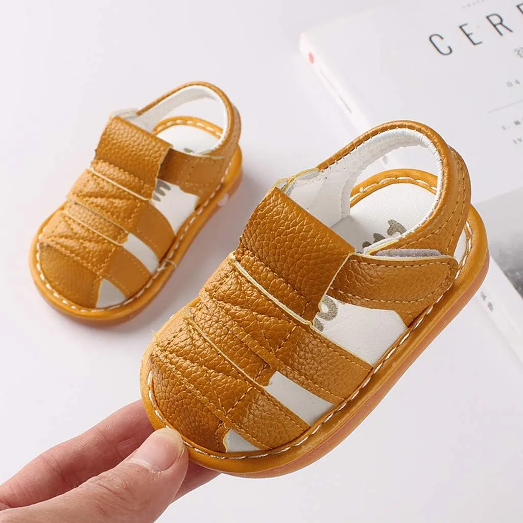 Girls Sandals Shoes Roman First Shoes Sole Soft Baby Boys Baby Shoes Kids Shoes Size 4