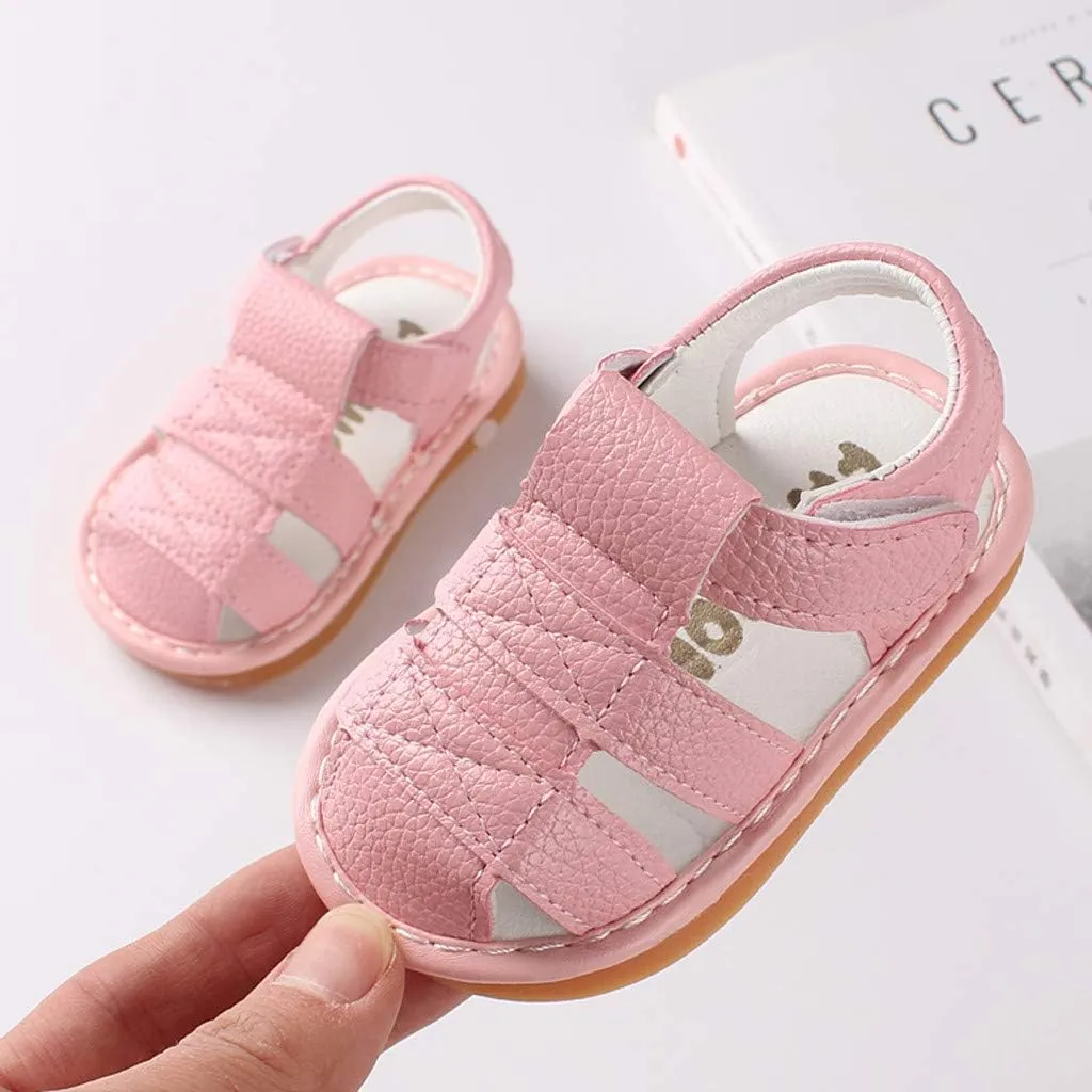 Girls Sandals Shoes Roman First Shoes Sole Soft Baby Boys Baby Shoes Kids Shoes Size 4