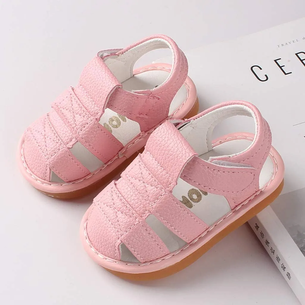 Girls Sandals Shoes Roman First Shoes Sole Soft Baby Boys Baby Shoes Kids Shoes Size 4