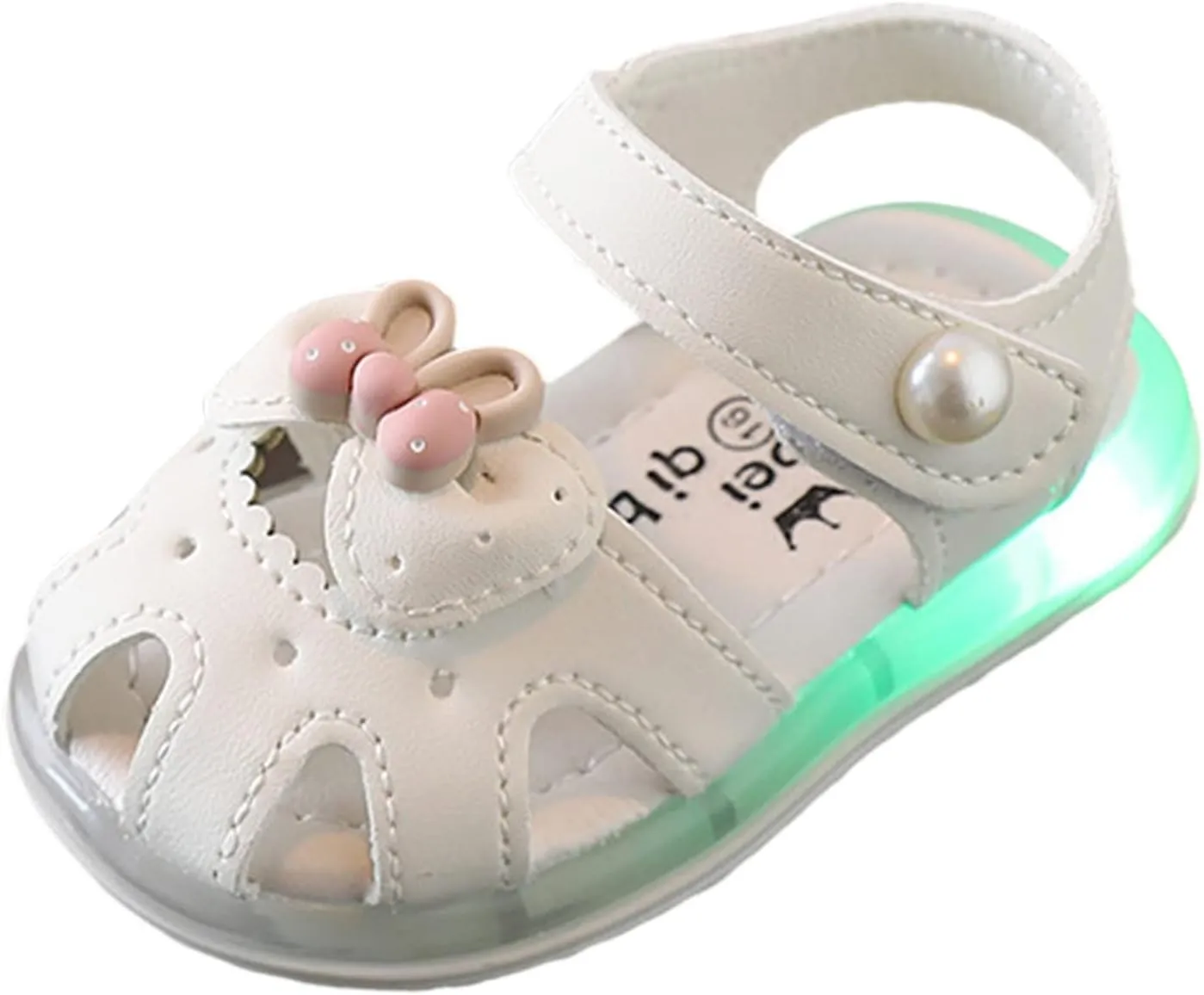 GirlsSandals Summer Baby Princess Shoes Soft Sole Baotou Anti Slip Children Walking Shoes Kids Athletic Slides