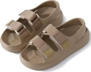 Happy Cherry Baby Boy's Girl's Toddler Leather Non-Slip Closed Toe Soft Sole Casual Sandal Shoes
