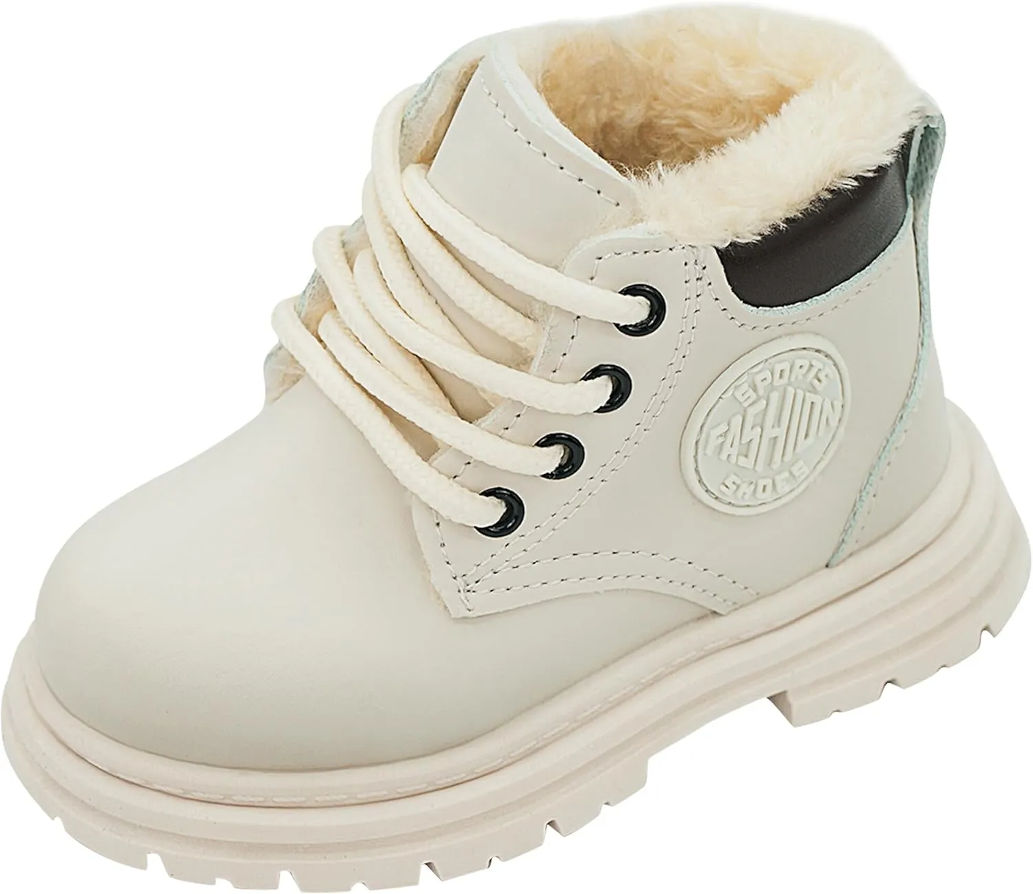 Happy Cherry Toddler Work Boots Classic Snow Boots Waterproof Winter Boots Ankle Lace Up Boot Construction Boots